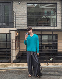 Seilen Stripe Banding Wide Slacks