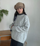 Henble Wool Cable Round Knit