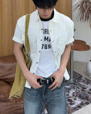 Renter Two-Pocket Crop Short Sleeve Shirt