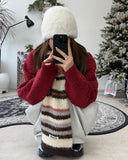 Diven Stripe Wool Muffler