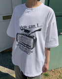 [unisex] Menk Vintage Printing Over Short Sleeve Tee