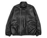 Fox Leather Overfit Pin Jacket