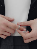 [Premium Plating] Precise AB(W) Stone Line Ring