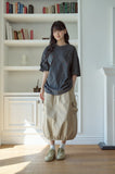 Dino Stitch Embroidered Pigment Short Sleeve Tee