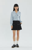 BELL SLEEVE TIE BLOUSE