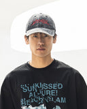 MASSMETAL LOGO WASHED DYING BALL CAP