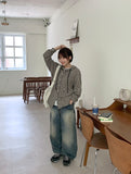 Cherito Washing Balloon Wide Denim Pants