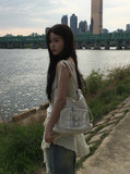 [Flower Choker SET] Bohemian Unbalanced Layered Knit One Piece