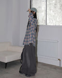 Mens Side Snap Slit Balloon Fit Denim Pants