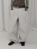 Deton Curve Pocket Maxi Cotton Pants