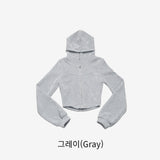 Tren Crop Hood Zip Up