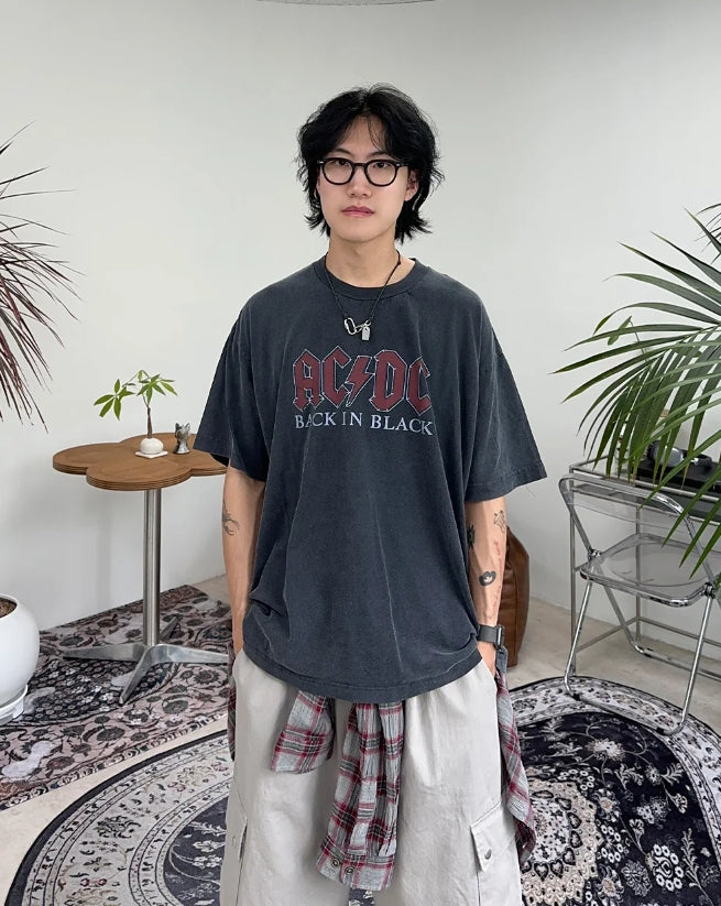 【SATIIIZ】Rudis Printing Dyeing T-shirt SATIIIZ (サティーズ) - ルディスプリンティング染色Tシャツ