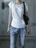 Wallen Unbalance Drape Tee
