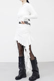 Cheona Unbalanced Hooded One Piece