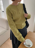 Kurendi Color Round Knit Cardigan
