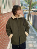 [unisex] Ronta fleece string two-way field jacket