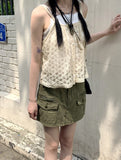 Chuti Vintage See-through Lace Bustier Sleeveless