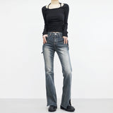 Slen Slit Bootcut Pants