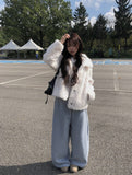 Juri Wool Collar Fur Jacket
