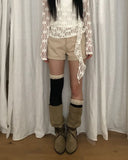 Danto Eyelet Studded Shorts