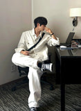Non-Fade White Denim Pants
