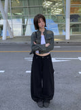 Teto Cargo Carpenter Cotton Wide Pants