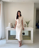 Clove Shirring Skirt