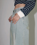 Tcoin Pintuck Wide Cotton Pants