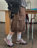 [unisex] Mugenz Nylon Banding Cargo Bermuda Pants