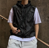 Crack Nylon Hood Vest