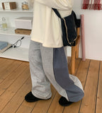 [BAONHAUS] Kinma line color matching training brushed jogger pants