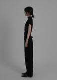 [ EEUN MADE ] Unbalance Shirring turtleneck Top