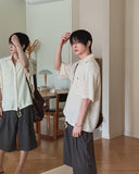 Marilyn Mesh Knit Short Sleeve Shirt