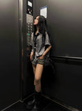 [ MADE / Tie Set ] Silk Stripe Classic Shirt Short Sleeve Version