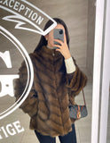 Minette Ecofur Zip-up Short Jacket