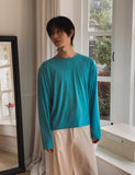 [BAISC] Dense Tencel Crop Long Sleeve Tee