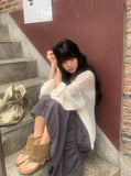 Rando Two-Way Net Loose Fit Summer Cardigan