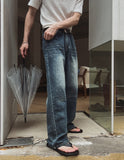 Ser vintage washed flare denim pants