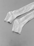 See-through long leg warmers