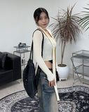 Seen Knit Muffler Cardigan SET