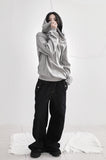 Band-layered low denim pants