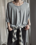 Roydi Over U-Neck Short Sleeve T-Shirt