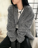 Mohair Bookle Cardigan