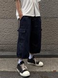 Non-Fade Cargo Bermuda Denim