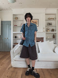 Rise roll up short sleeve shirt