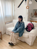 [unisex] Bakem Two Way Over Denim Jacket