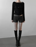 Sherry Layered Boat Neck Tee