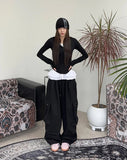 Mic Button Hooded T-Shirt