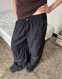 IREM Zipper String Two Way Banding Wide Cargo Pants