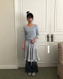 Lopa Bootcut Washed Denim Pants